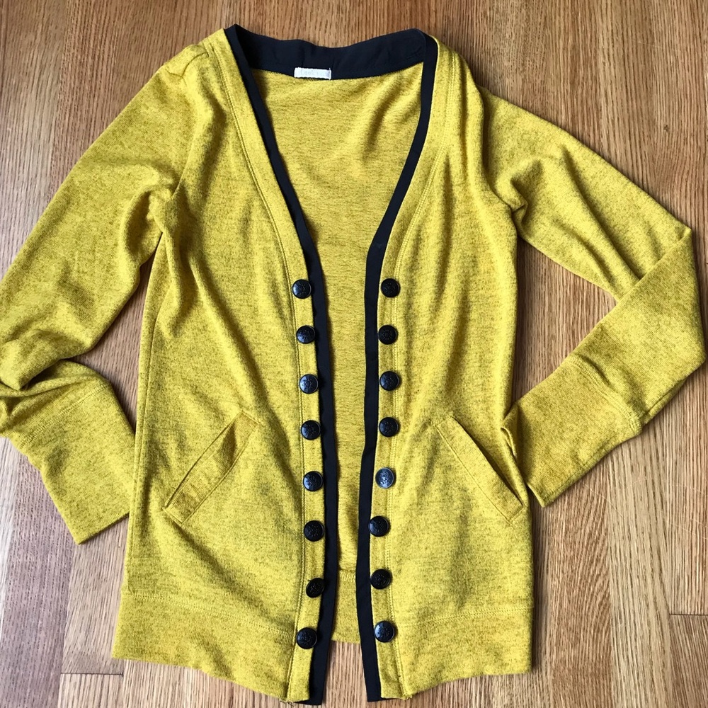 Urban Outfitters mustard yellow cardigan